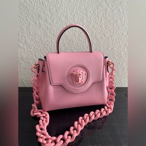 Versace pink small la Medusa bag women